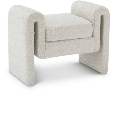 Meridian Furniture,Stylus Boucle Fabric Bench
