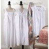 Saro Lifestyle Long Nightgown With Embroidered Design - 3 of 4