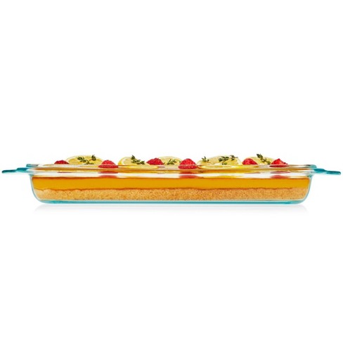 Pyrex Freshlock 2pc Glass Value Pack Rectangle Baking Dish Red : Target