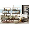 NicBex Modern Triangle Coffee Table with Wood Frame Home Decor Sofa Side Table Center Table for Living Room - 2 of 3