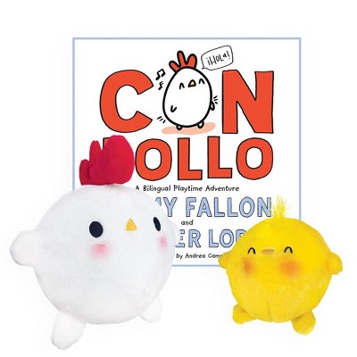 MerryMakers Con Pollo & Pollito Plushes And Hardcover Book