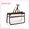 Unique Bargains EVA Zipper Clear Makeup Bags and Organizers 1 Pc - 2 of 4