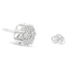Haus of Brilliance Silver 1/4 Cttw Diamond Miracle-Set Floral Cluster Button Stud Earrings - 4 of 4