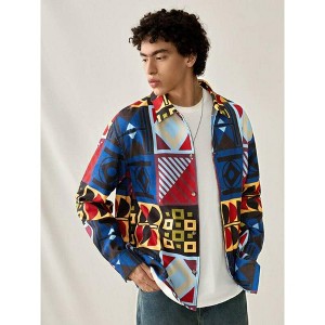 TIME HOLLOW Short Turndown Collar Jacket With Metal Buckle - Stylish Streetwear - 1 of 3