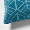 Euro Carved Velvet Jacquard Decorative Throw Pillow - Threshold™ - 4 of 4