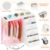 Aheaplus 45''W Rollway Dresser with Charge Station and LED Light, Chest With Fabric Drawers for Kids Room - 4 of 4