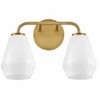 Lark Gio 2 - Light Vanity in  Lacquered Brass - 3 of 4