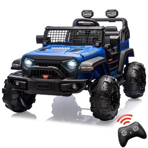 24V 2 Seaters Kids Ride On Car With Remote Control, 2*120W Motors 9ah Battery 20" Extra Large Seats,LED Headlights - 1 of 4