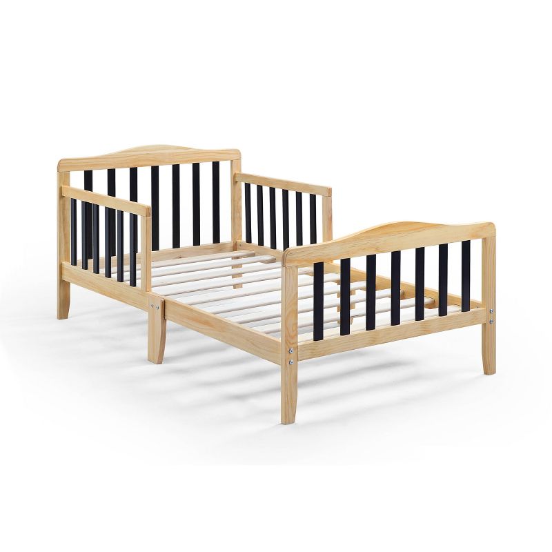 Olive &#38; Opie Twain Toddler Bed - Natural/Black, 2 of 7