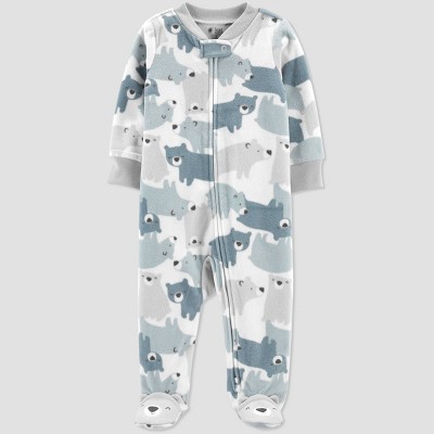 Baby Boys' Bears Fleece Sleep N' Play - Just One You® made by carter's Gray 6M