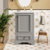 Hrinhom 20"W Bathroom Vanity,Modern Free-standing Storage cabinet with Compartment Drawer - 2 of 4