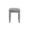 New Classic Furniture, Valentino Vanity Table Stool-Silver - 3 of 4