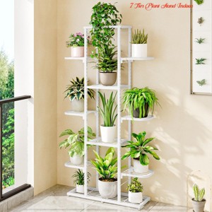 Living Room Plant Stand, 5/7 Tier Potted Plant Shelf, Anti Slip Waterproof Corner Tall Flower Holders, Multi-tier Planter Pot Holder Flower Stand - 1 of 4