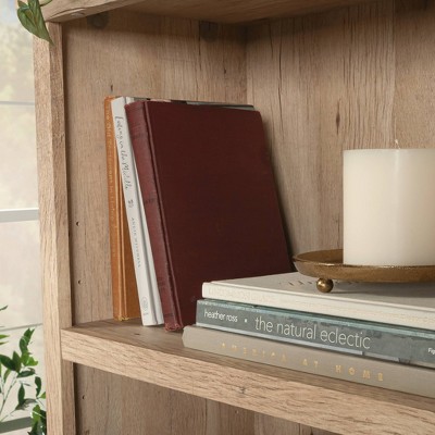 Prime Oak Adjustable Kids Bookcase with Black Hardware