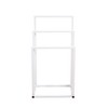 VYNXARIA Metal Freestanding Towel Rack 3 Tiers Hand Towel Holder Organizer for Bathroom Accessories, White - 4 of 4