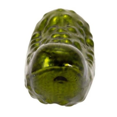Kurt Adler Noble Gems Glass Pickleball Pickle Ornament - Thumbnail 4