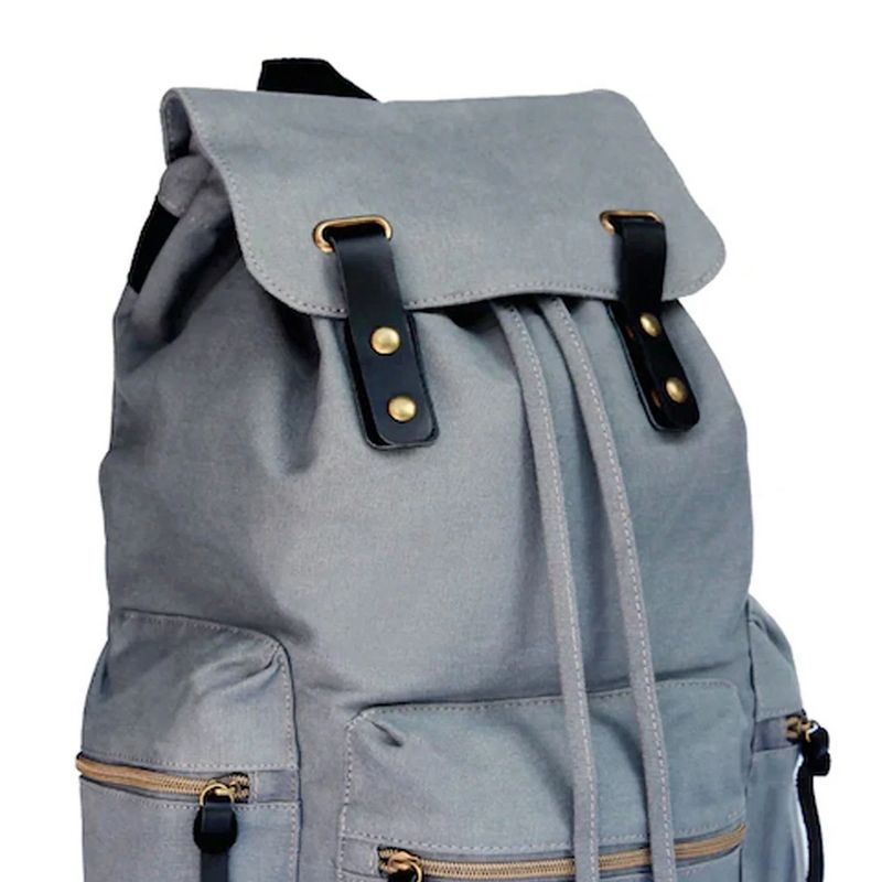SYDNEY PAIGE X BAZIC Products® GUIDI Rucksack Backpack, 18", Gray, 3 of 4