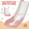 4 in 1 Toddler Slide Swing Set, Freestanding Slide Climber Playset with Basketball Hoop, Indoor Outdoor Playground Equipment, for Kids Gifts - 4 of 4