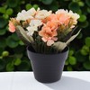 Unique Bargains Artificial Plants Autumn Cherry Blossoms Plastic 4.33"x4.33"x7.87" 1 Pcs - 2 of 4
