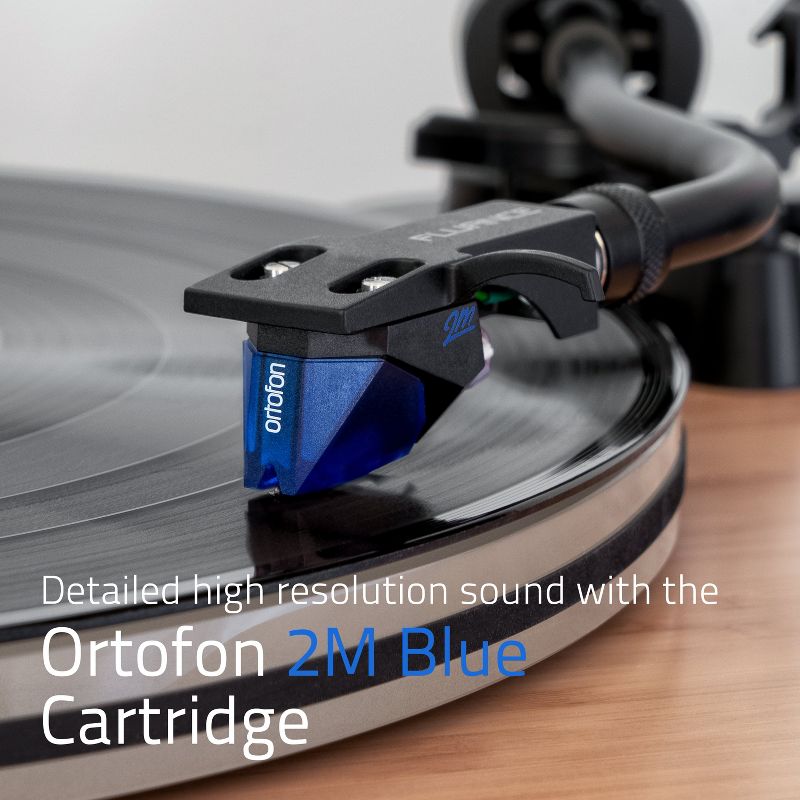 Fluance RT85 Reference High Fidelity Vinyl Turntable Record Player with Ortofon 2M Blue Cartridge & Acrylic Platter, 2 of 10