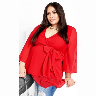 Women's Plus Size Arya Top - tigerlily | CITY CHIC