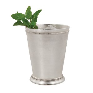Twine Mint Julep Cup, Cocktail Tumbler, Vintage Julep glass, Set of 1, 12oz, Silver - 1 of 4
