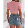 Clearlove Women's Short Sleeve Cardigan Knit Shrug Button Down Lightweight - 3 of 4