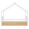 Twin-Size Metal House-Shaped Bed with Dual Storage Drawers - 3 of 4