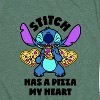 Women's - Lilo and Stitch - Stitch Has A Pizza My Heart Short Sleeve Graphic T-Shirt - 2 of 4