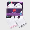 Hanes Women's Striped Cushioned 6pk Ankle Socks - 5-9 - 4 of 4