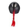 Unique Bargains Gradient Ramp Helmet Pigtail Black Red 24" - 3 of 4
