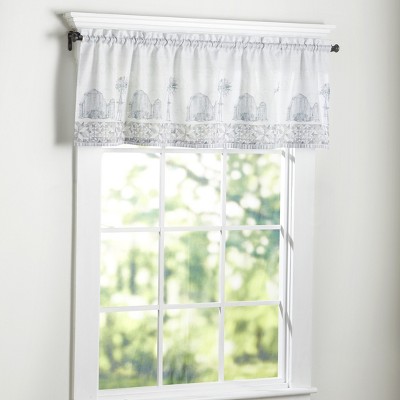 Lakeside Farmhouse Barns and Icons Hanging 60"W x 18"L Window Curtain Valance