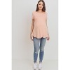 Hello Miz Short Sleeve Layered Wrap Maternity Nursing Top - 4 of 4