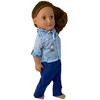 Doll Clothes Superstore Floral Shirt And Blue Pants For 18 Inch Dolls - 4 of 4