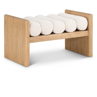 Meridian Furniture,Waverly Boucle Fabric Bench