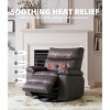 homfan Electric Recliner Chair - PU Leather 360° Swivel Recliner with Heat and Massage, Comfortable Lazy Chair for Living Room, Bedroom, Nursery - 4 of 4