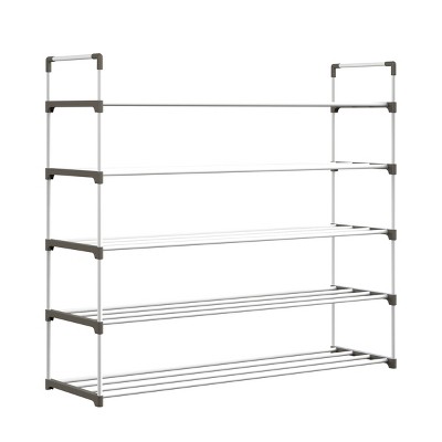 Home-complete 5-tier Shoe Rack For 25 Pairs, White : Target