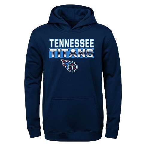 Nfl Tennessee Titans Boys' Long Sleeve Performance Hooded Sweatshirt :  Target