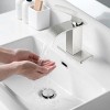 ChicFurnit Bathroom Sink Faucets Modern Waterfall Single Handle Faucet Single Hole Sink Faucet for Bathroom Vanity, Silver, 13.82"*7.72"*2.91" - 2 of 4