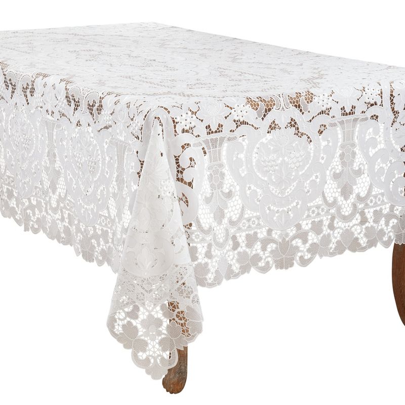 Saro Lifestyle Lace Design Elegant Tablecloth, 1 of 5