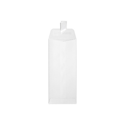 JAM Paper #10 Self Seal Policy Envelopes 4 1/8" x 9 1/2" Strathmore White 50/Pack (7716-WLI-50)