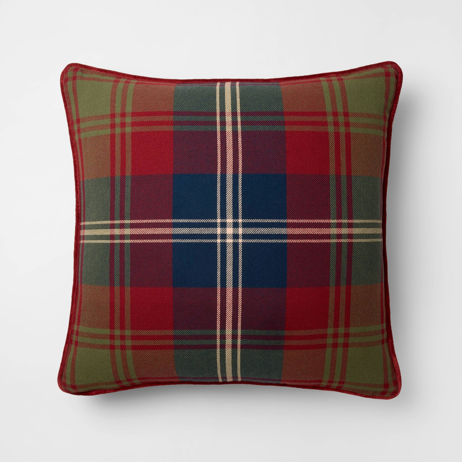 Tartan Holiday Plaid Pillow - 24x24 - Threshold™ designed with Studio McGee