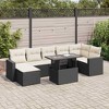 vidaXL Garden Sofa Set Black, Cream white - 2 of 4