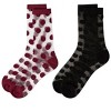 MeMoi 2 Pair Women's Sheer Cotton-Rich Polka Dot Crew Socks - 3 of 4