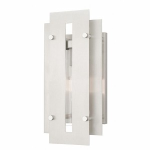 Livex Lighting Utrecht 1 - Light Wall Light in  Brushed Nickel - 1 of 2