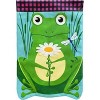 Briarwood Lane Summer House Flag 40x28 For Outdoor Daisy Frog Burlap For Summer House Flag - 3 of 4