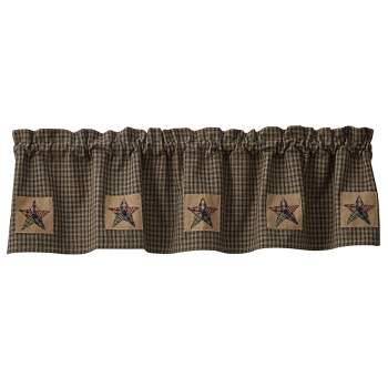 Pieced Star Lined Patch Valance