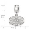 Black Bow Jewelry Sterling Silver Jacksonville State Gamecocks NCAA Bead Charm - 3 of 4