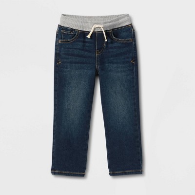 Image of Toddler Boys' Straight Fit Jeans - Cat & Jack™ Dark Wash 2T