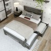 Plank+Beam Solid Wood Farmhouse Full Platform Bed Frame with Plank Headboard and Storage Drawers - 2 of 2